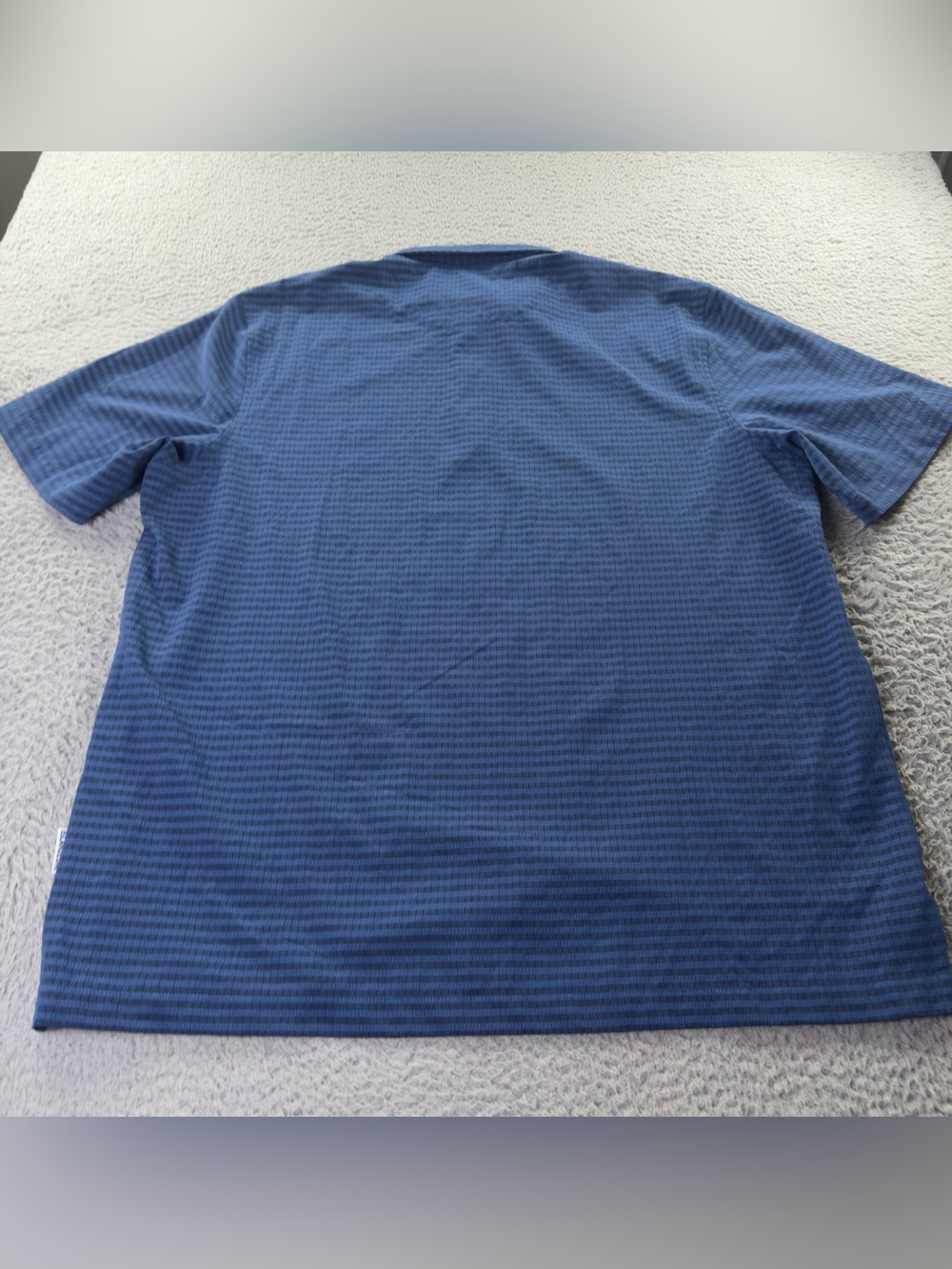 Tommy Bahama The Bahama Coast Polo Shirt Mens Large Blue Striped Preppy Casual - Picture 3 of 10